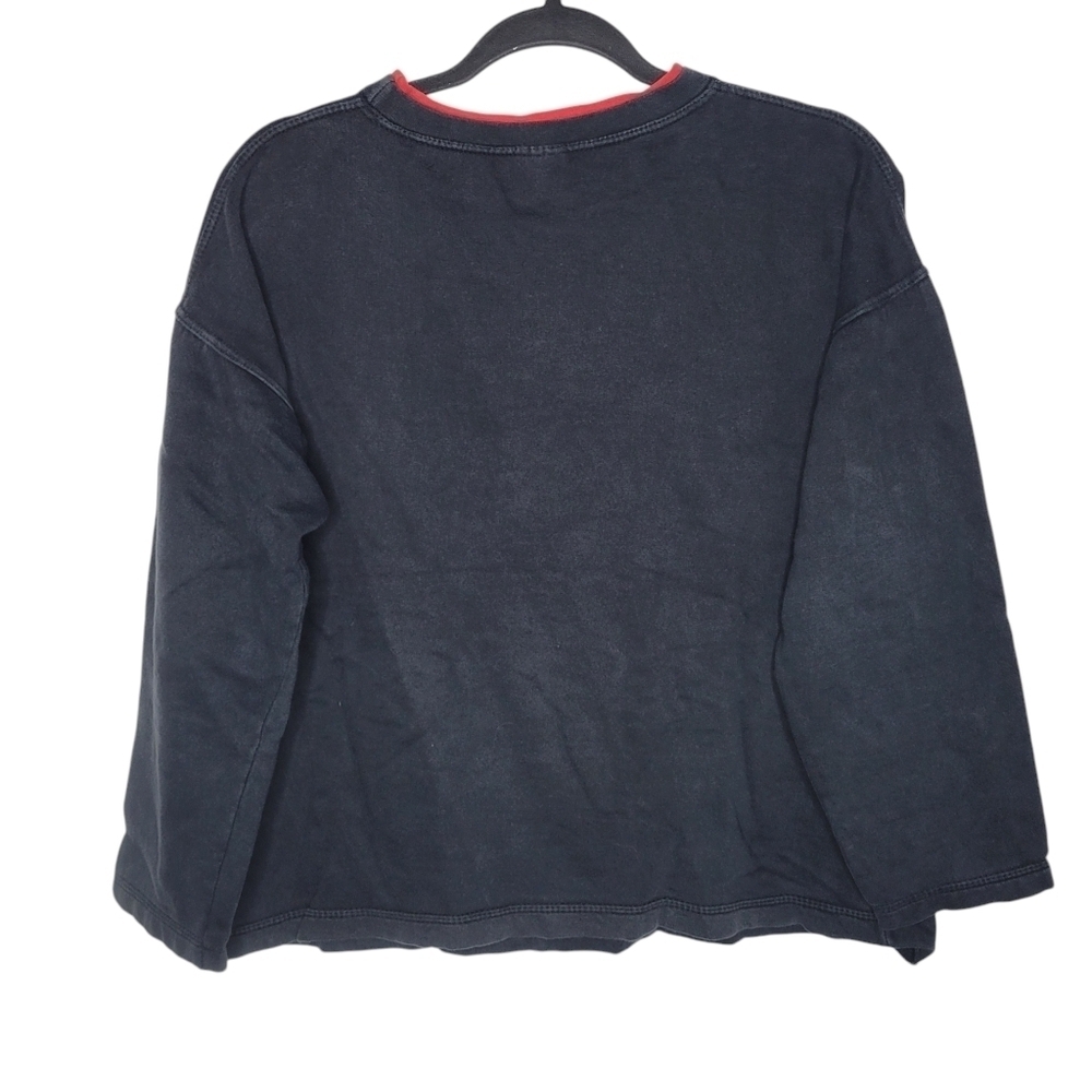 Vintage 80s The Kelly Family Band Womens Crop Graphic Crewneck Sweatshirt Size M - Picture 2 of 4